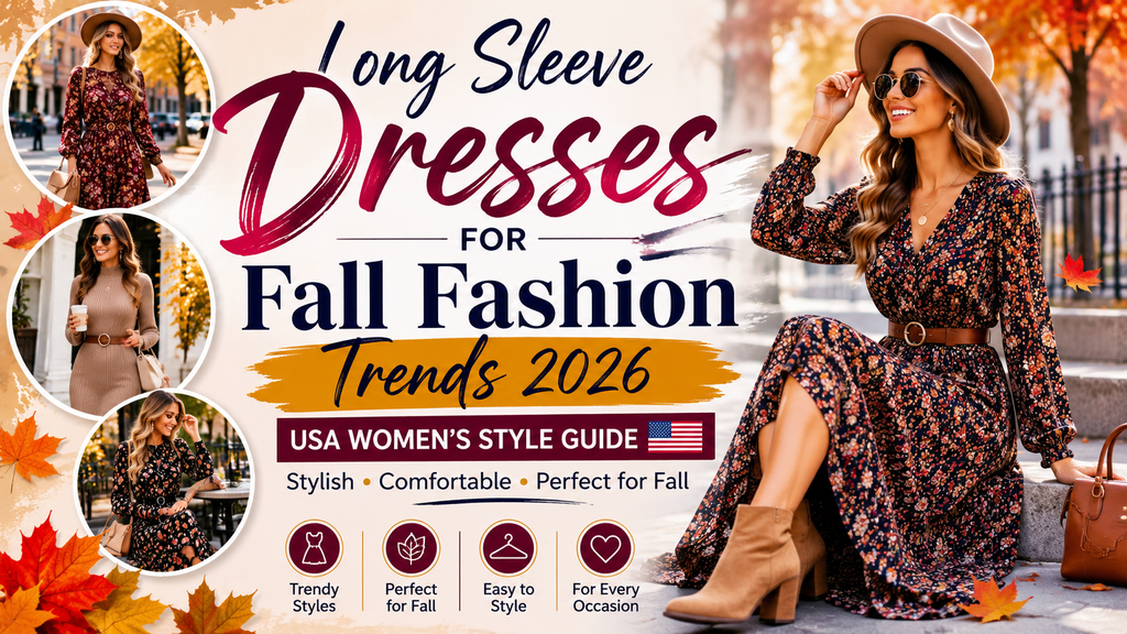 Long Sleeve Dresses for Fall Fashion Trends 2026 | USA Women’s Style Guide